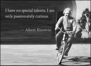 Albert Einstein on a bike: 'I have no special talents. I am only passionately curious."